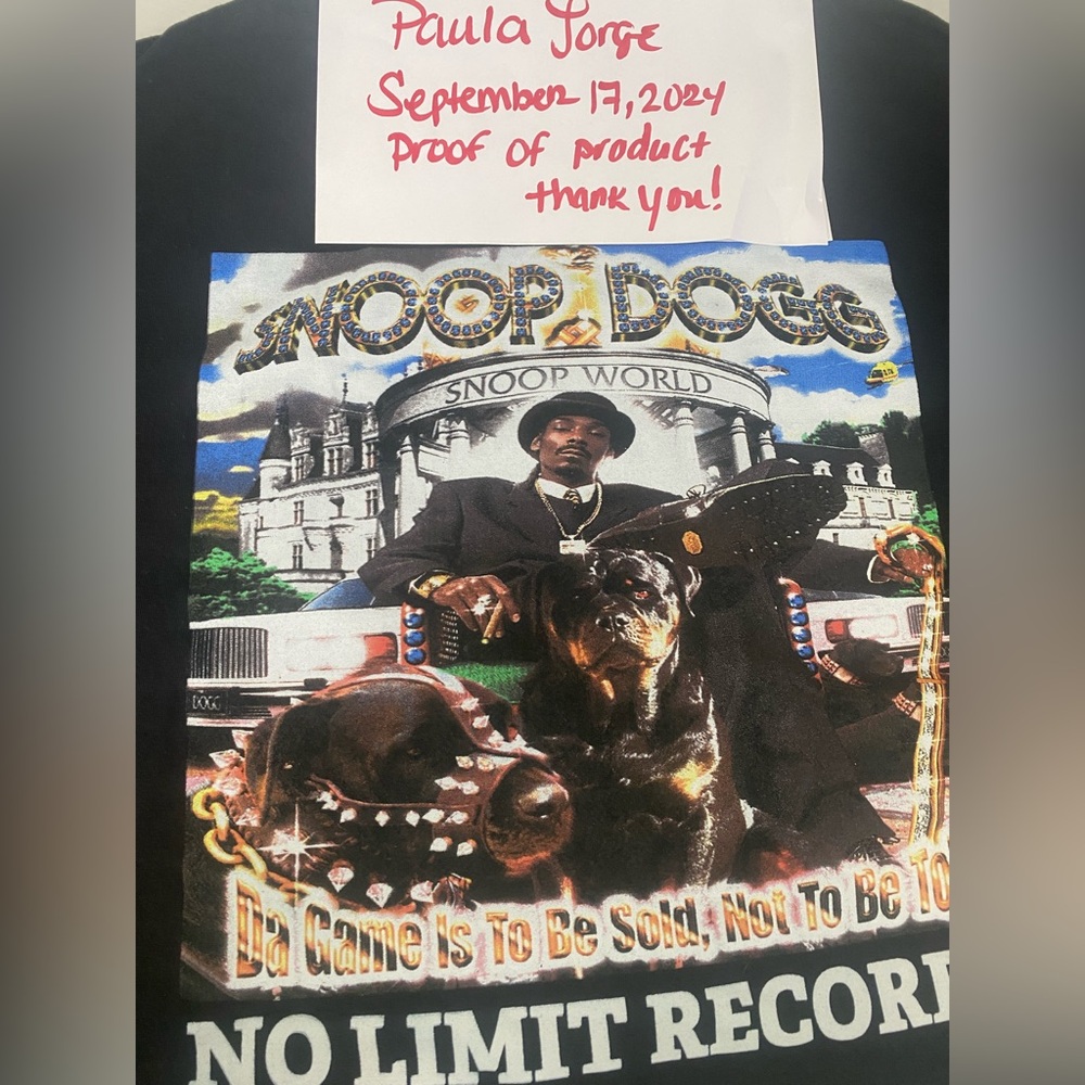 VTG 1990s Snoop Dogg Da Game Is To Be Sold, Not To Be Told T-Shirt XXL Hip Hop
